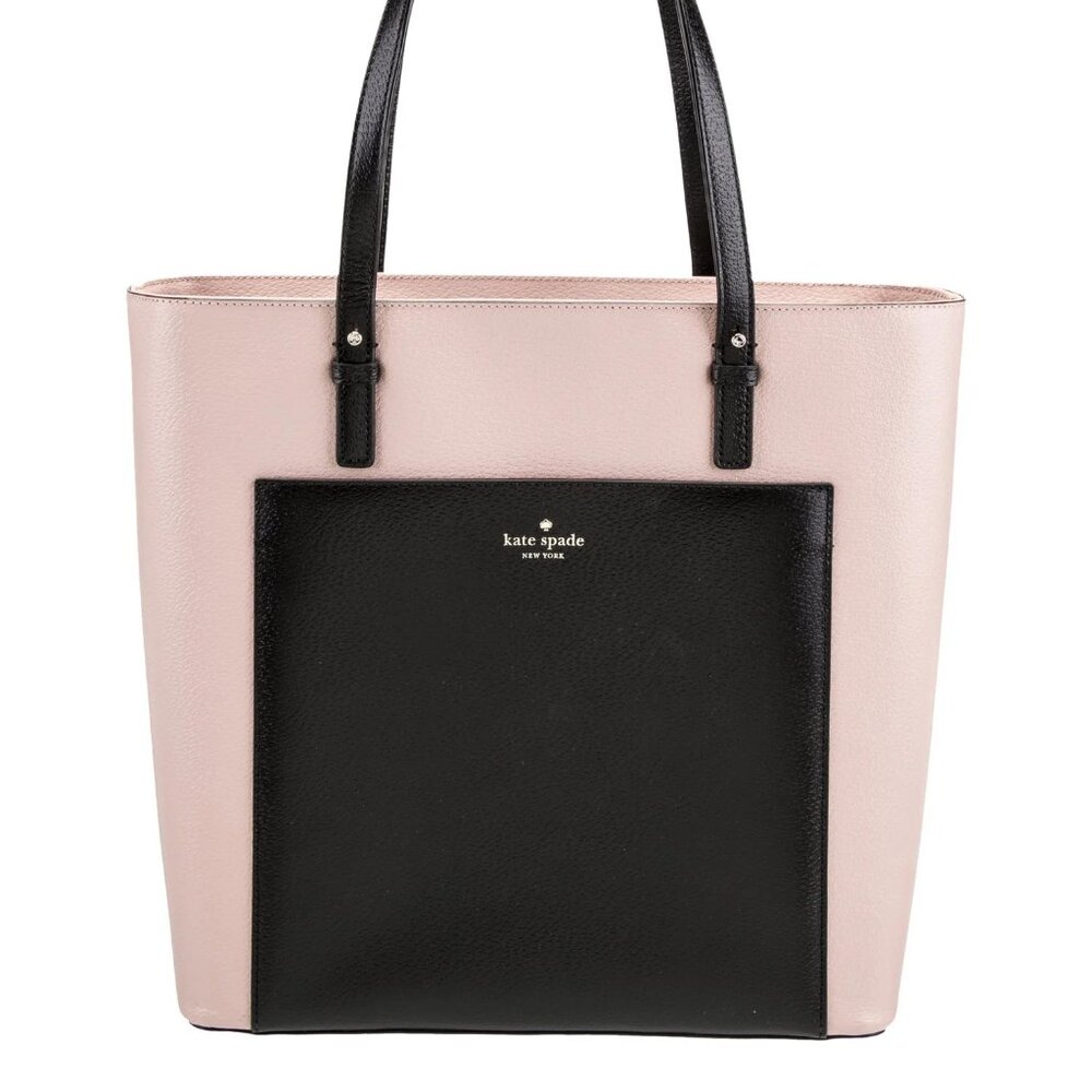 Kate Spade NY Grand Street Pink & Black Tote Bag Xl